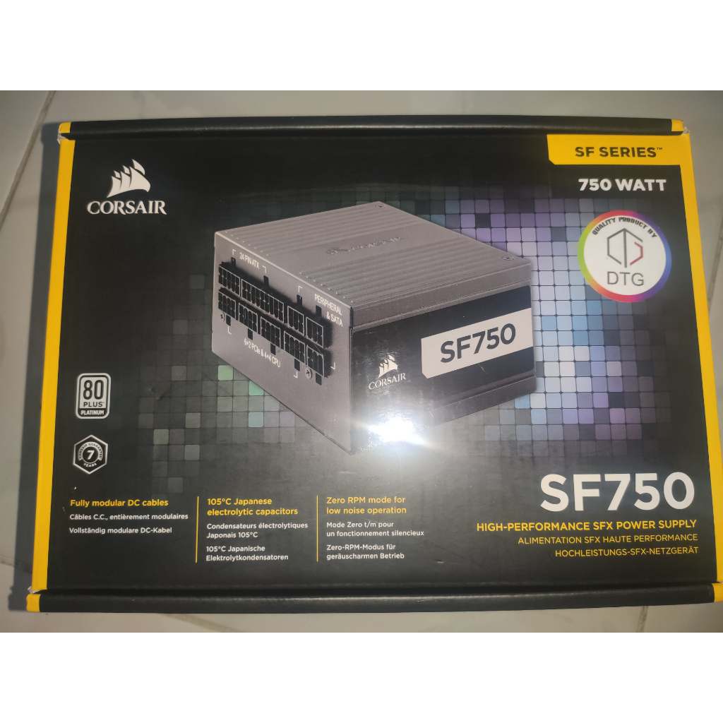 Corsair SF750 Platinum 2nd bekas second pre loved fullset