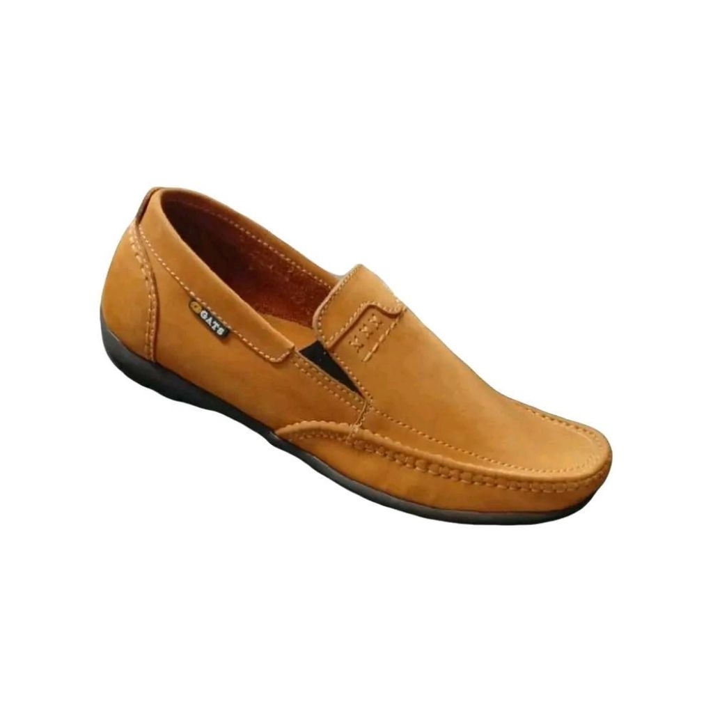 Sepatu Mokasin Pria Gats HK 0002 Tan Original Leather