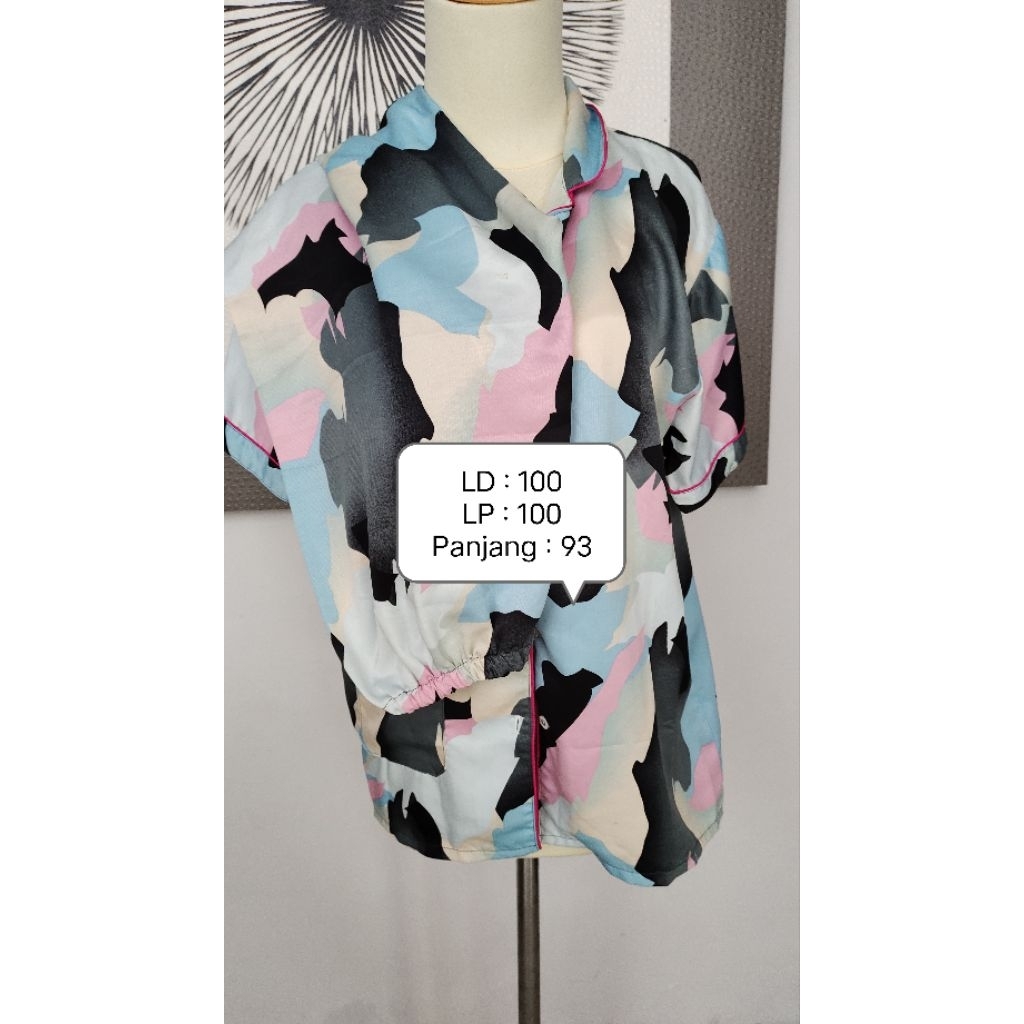 preloved setelan piyama satin premium