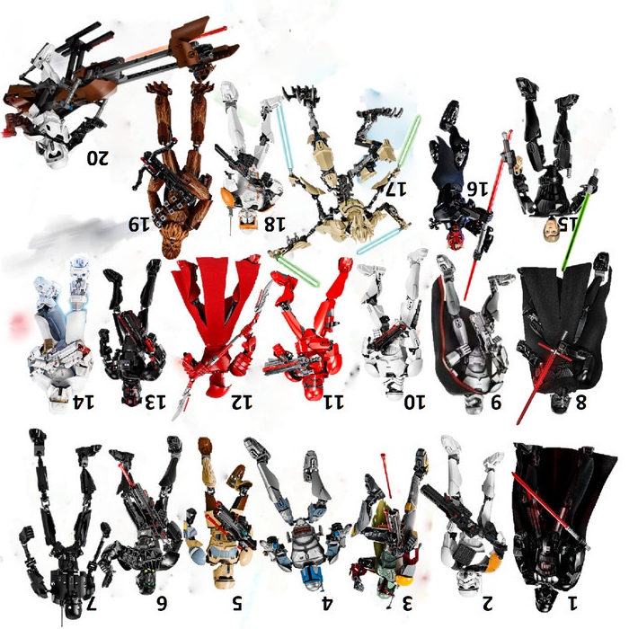 Star Wars Darth Vader Jango Boba fett Kylo Ren Praetorian Captain Phasma Stormtroper Death Scout Tro