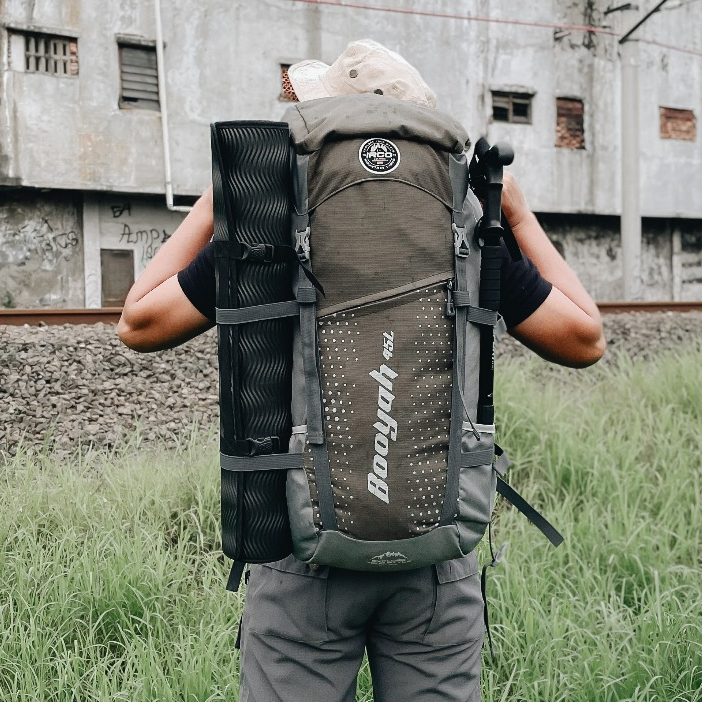 Carrier Gunung Irco Booyah 45 Liter Free Coverbag Waterproof - Tas Ransel Traveling Bonus Raincover