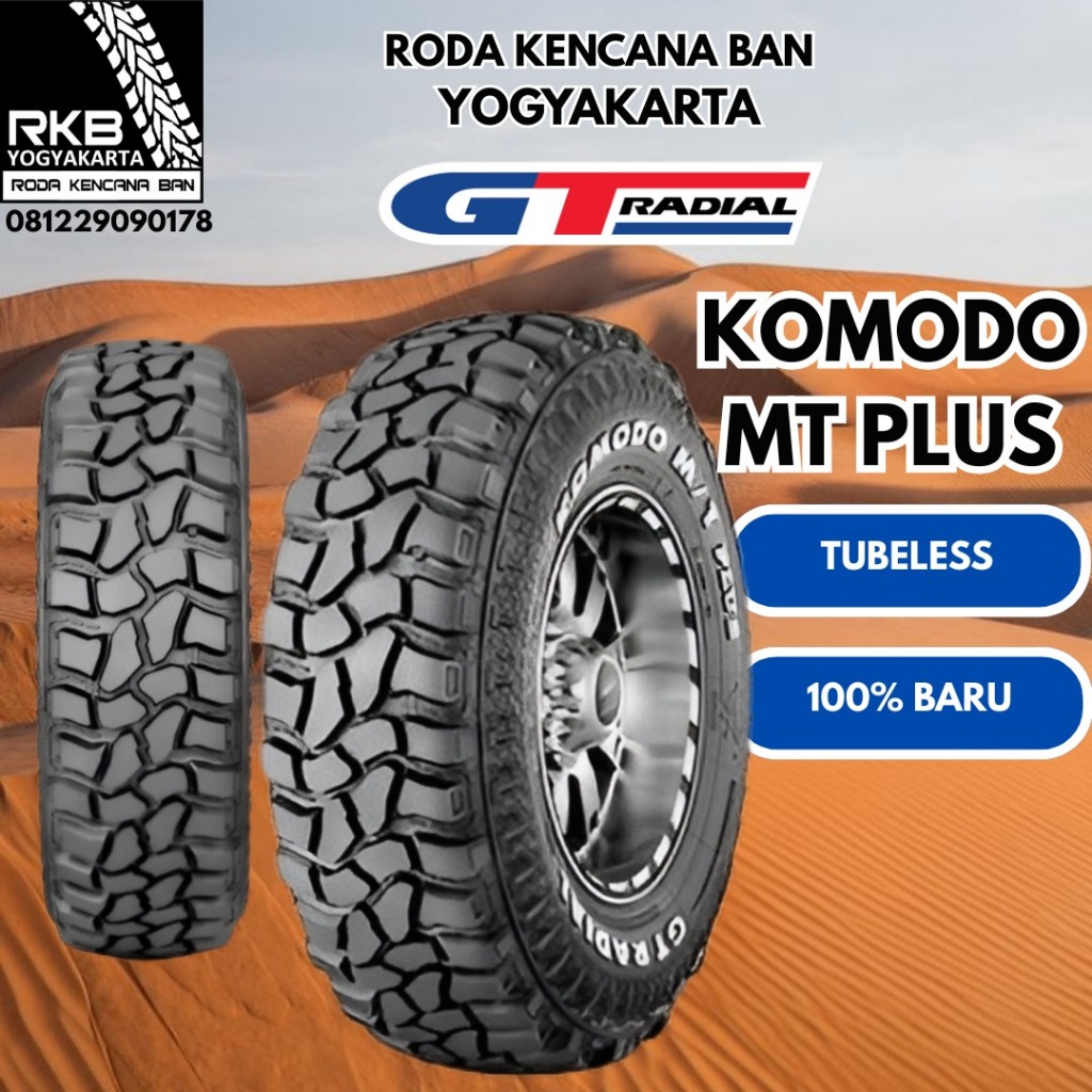 BAN MOBIL RING 16 - GT Radial SAVERO KOMODO MT PLUS Ukuran 265/75 R16 - BAN MOBIL OFFROAD Pajero For
