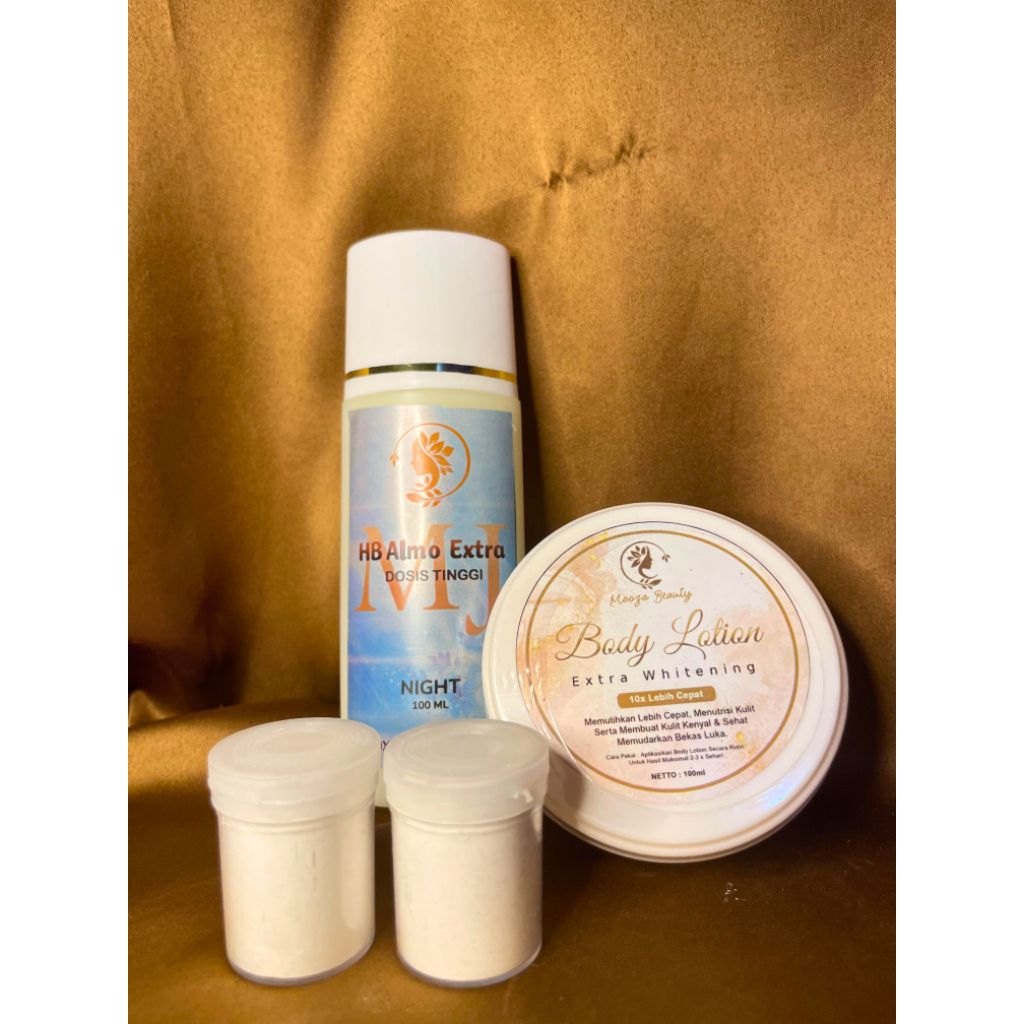 Hb malam + Hb extra whitening+ bibit pemutih