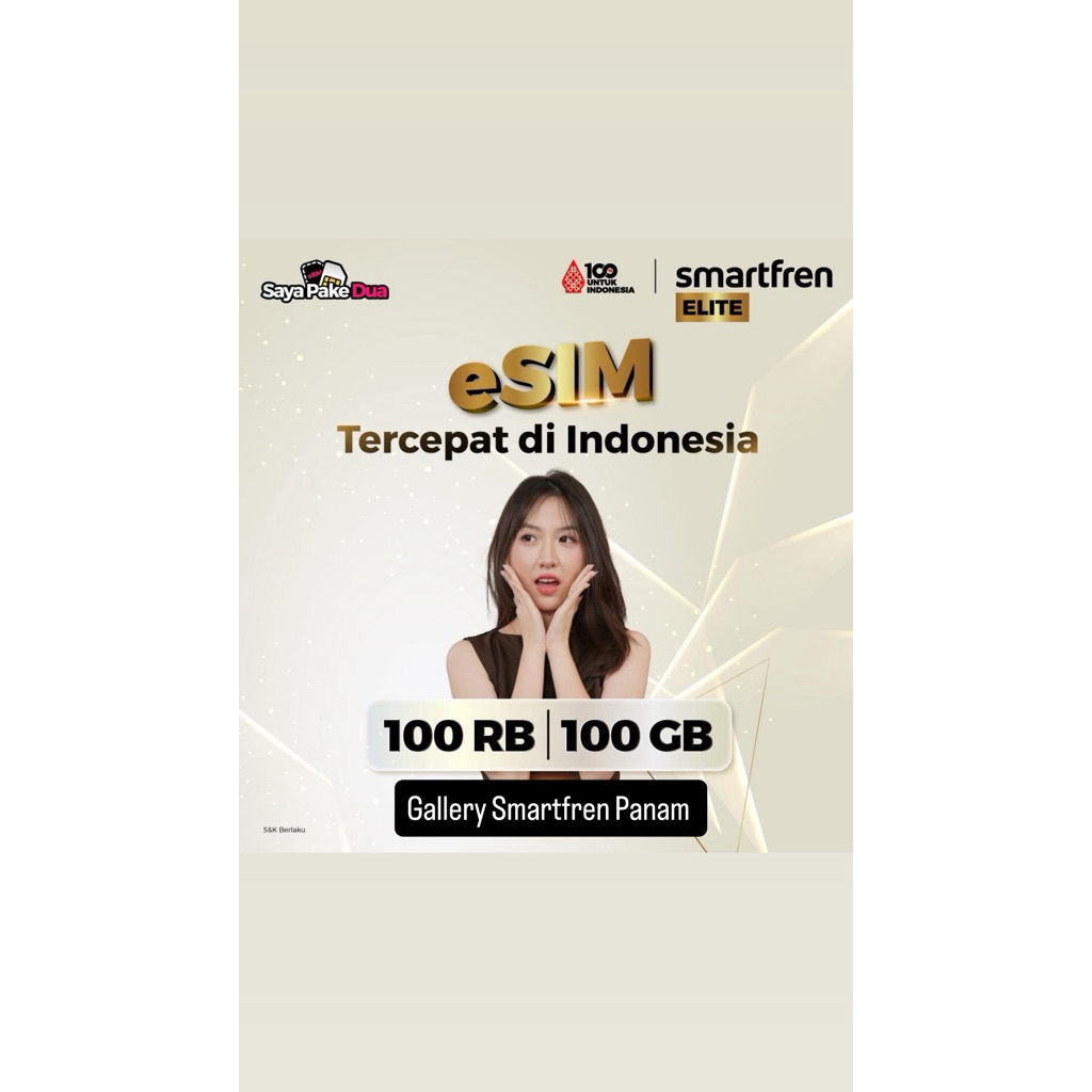 Esim smartfren  100gb