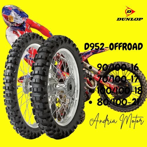 Dunlop D952 OFFROAD | 90/100-16 | 70/100-17 | 100/100-18 | 80/100-21 | 100% Original