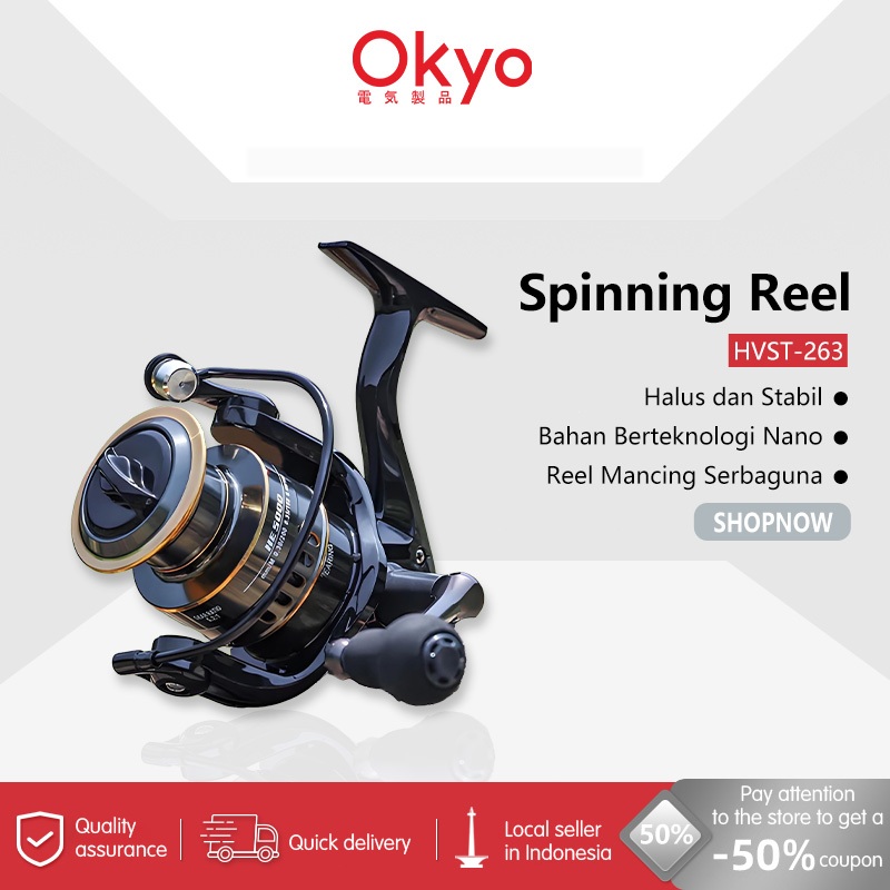 Zypher - Reel Pancing 10kg HE500 - 7000/ Reel Pancing Murah Kuat Power Handle/ Reel Pancing Laut