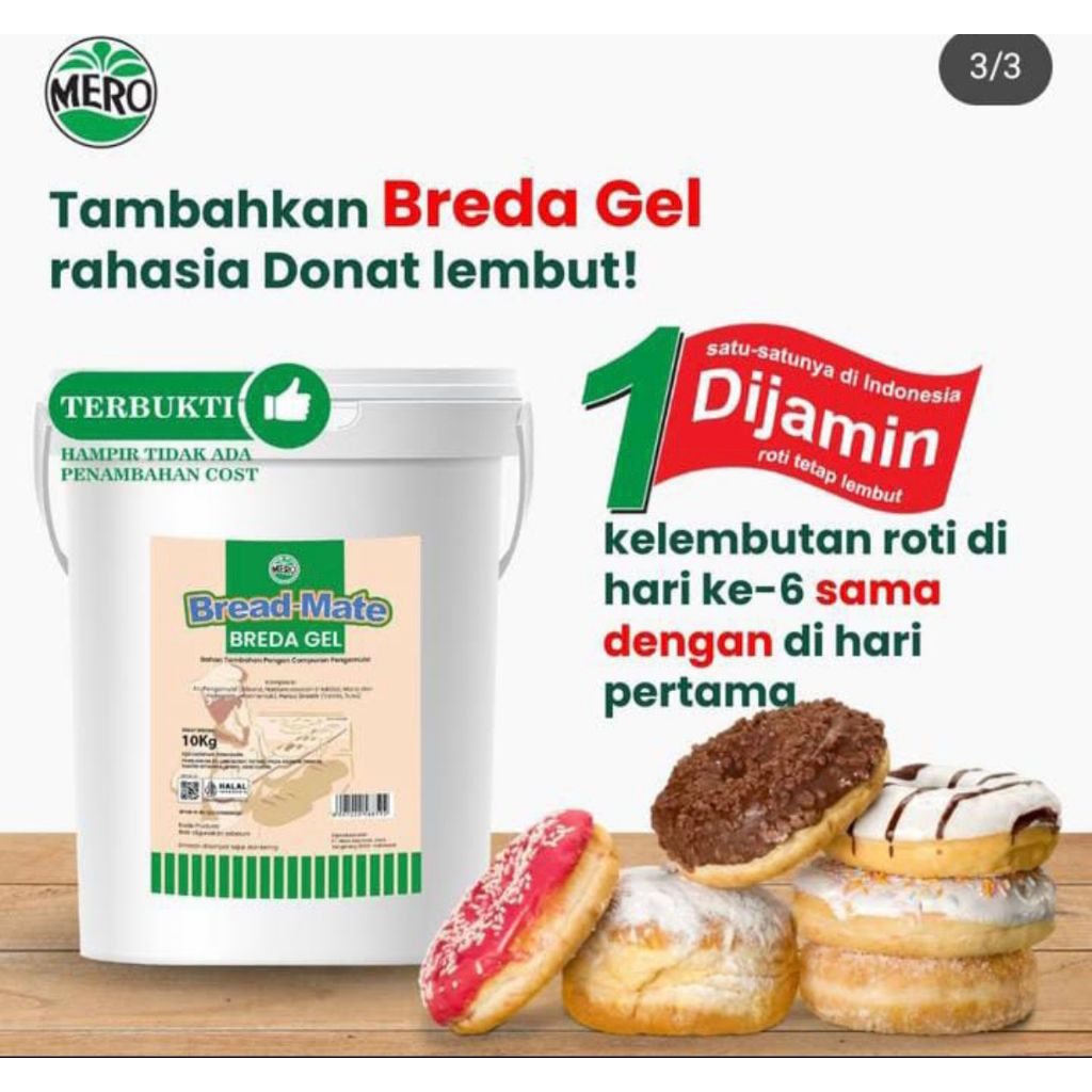 

BREAD GEL Crumb softener pelembut roti repack 100gr