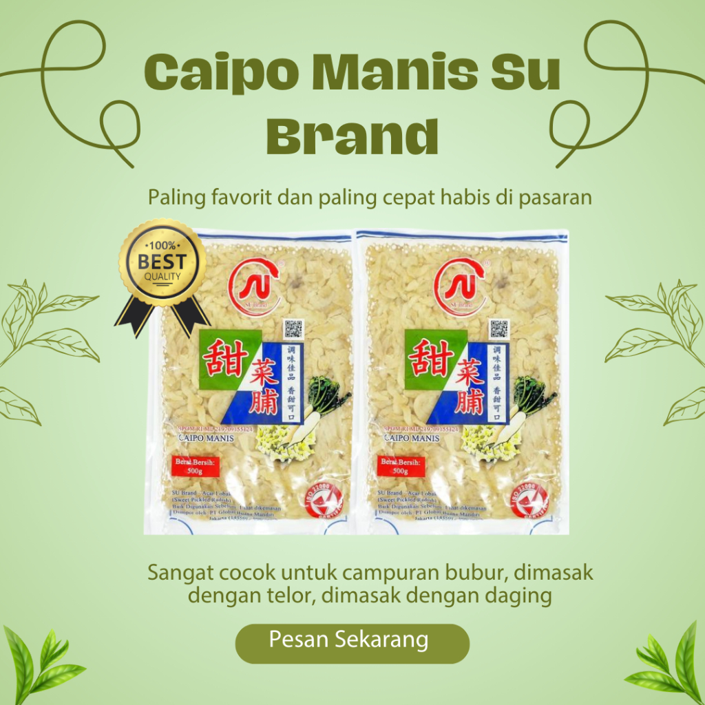 Bumbu Masak / Lobak Manis Caipo / SU Brand Caipo Asin Manis 500gr