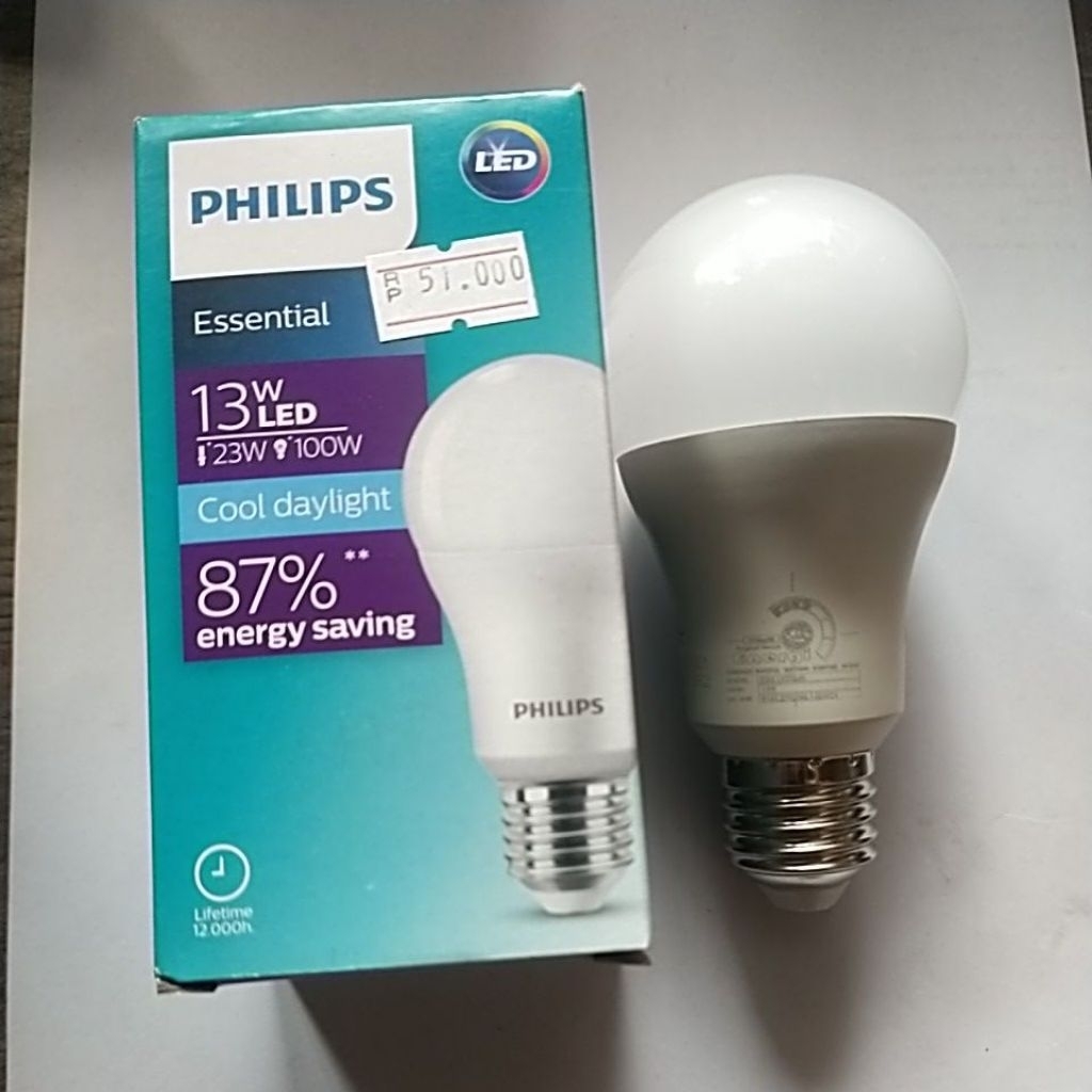 Lampu bohlam Philips 13 watt