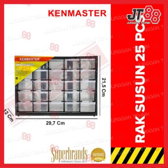 Kenmaster Rak Susun Rak Drawer 25 Susun Laci Mini Rak Murah Rak Sparepart Mini RAK-016