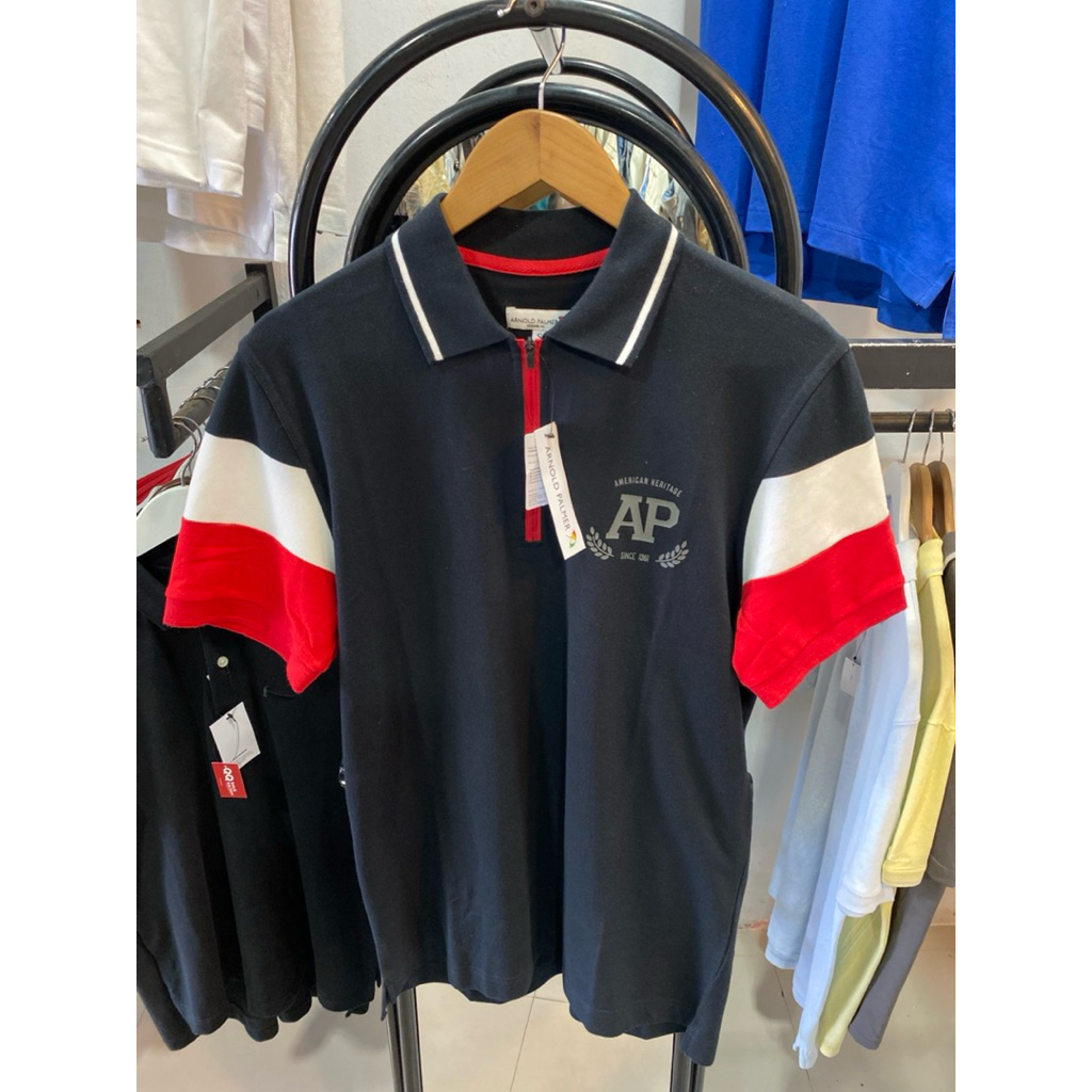 Polo Shirt Arnold P Color Block Pria
