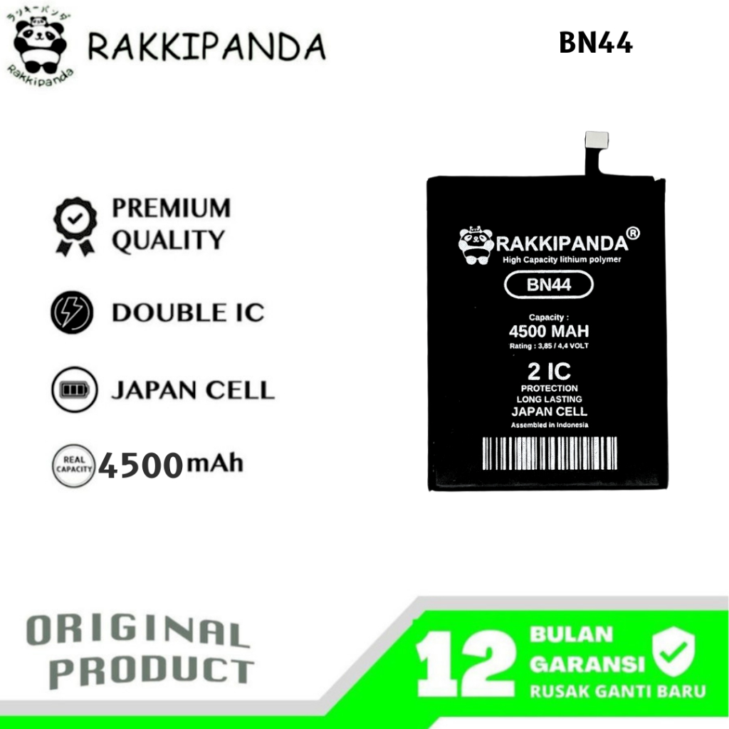 RakkiPanda - BN44 Redmi 5 Plus Batre Batrai Baterai