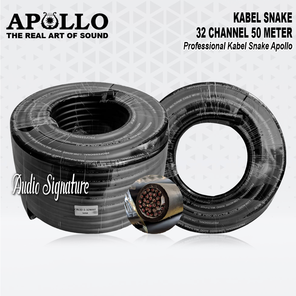 Kabel Snake | Snake Cable APOLLO 32 Channel Original Panjang 50 Meter