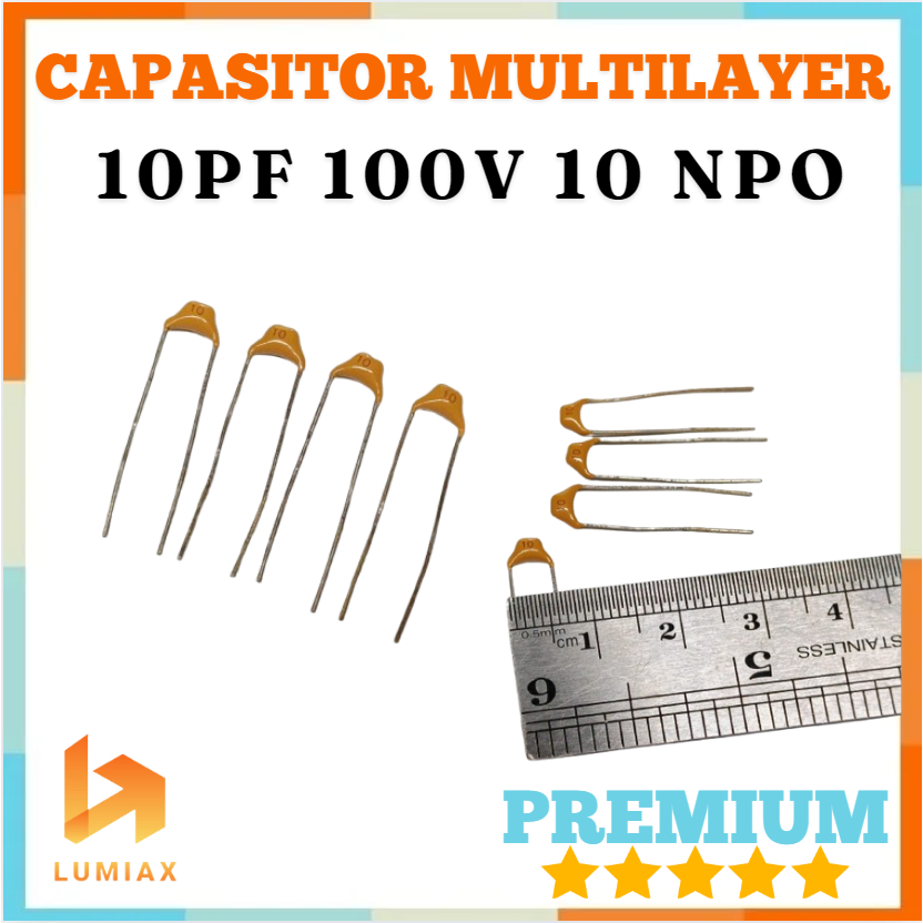 Kapasitor Keramik Multilayer 10pf 100v 10PF 100Volt code 10