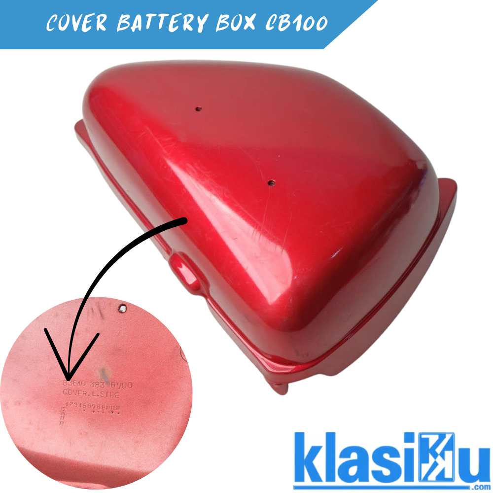 Cover Battery Box Bok Box Kempol Tepong Aki Honda Bok Aki Kiri Honda  Cb125S Cg125 Cg110 Original