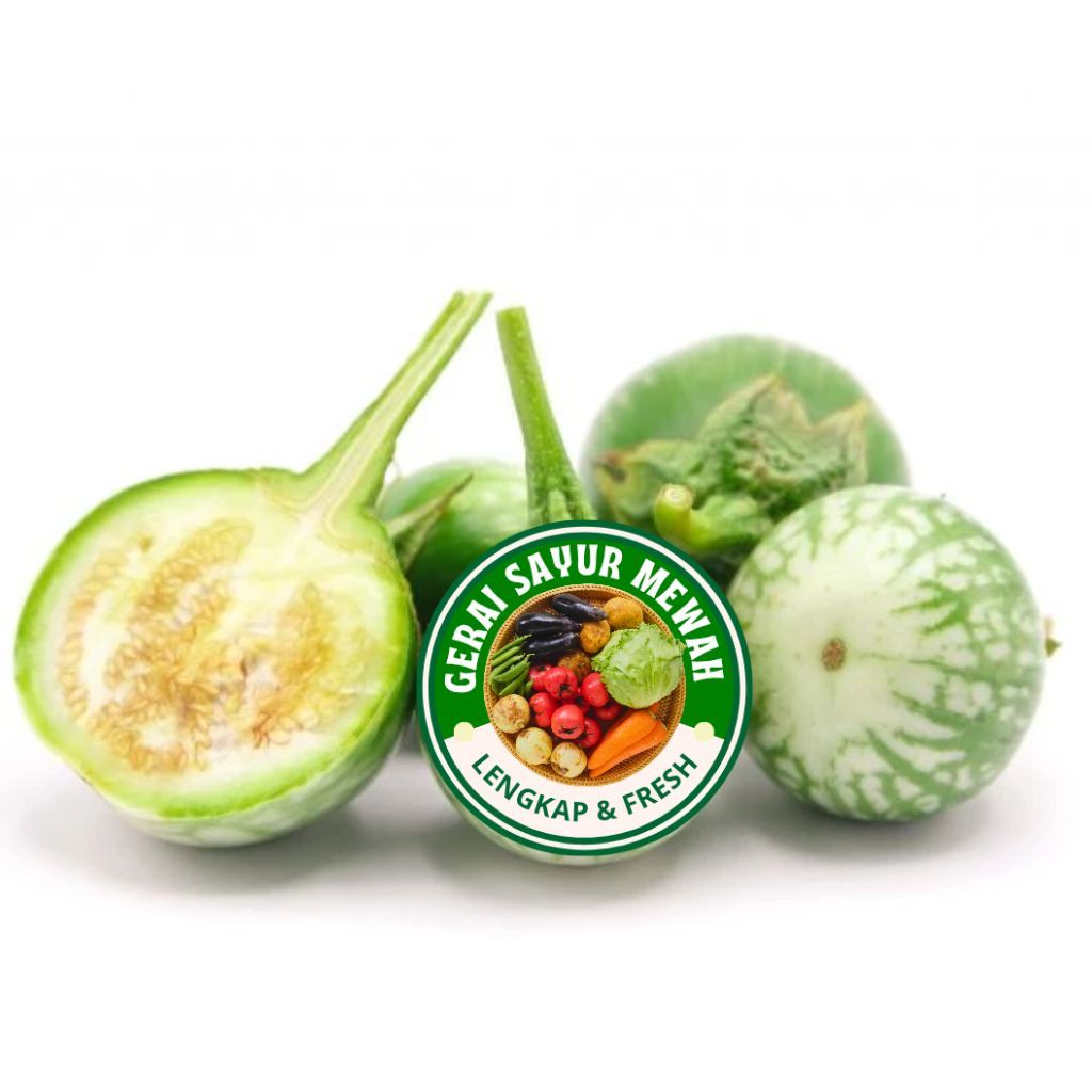 TERONG LALAP HIJAU / TERONG BULAT HIJAU