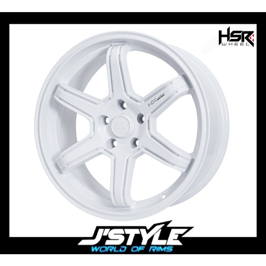 Velg modifikasi mobil untuk CRV Voxy Xpander dll HSR Minas Ring 18 PCD 5X114,3 Putih