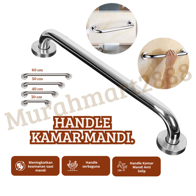 Pegangan Handle Kamar Mandi / Handle Dinding Pipa gagng Tangan Stainless