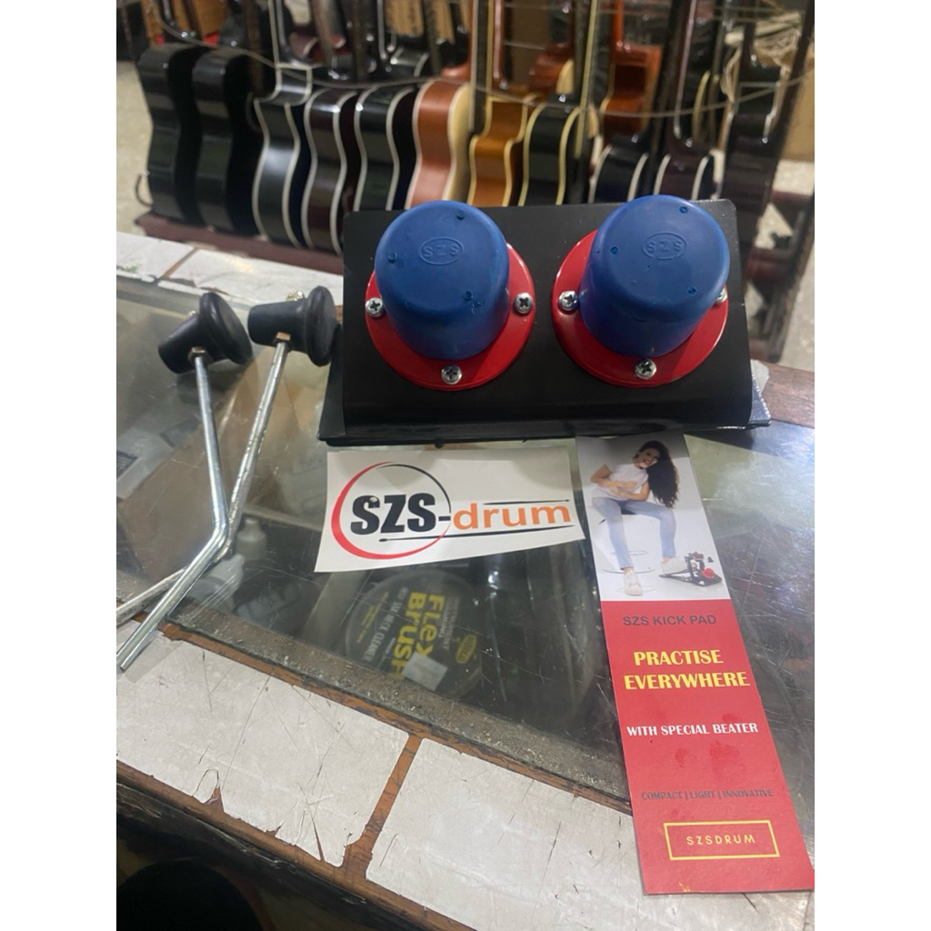 SZS KIck PAD Drum Electric Double pedal PLus  Spesial Beater