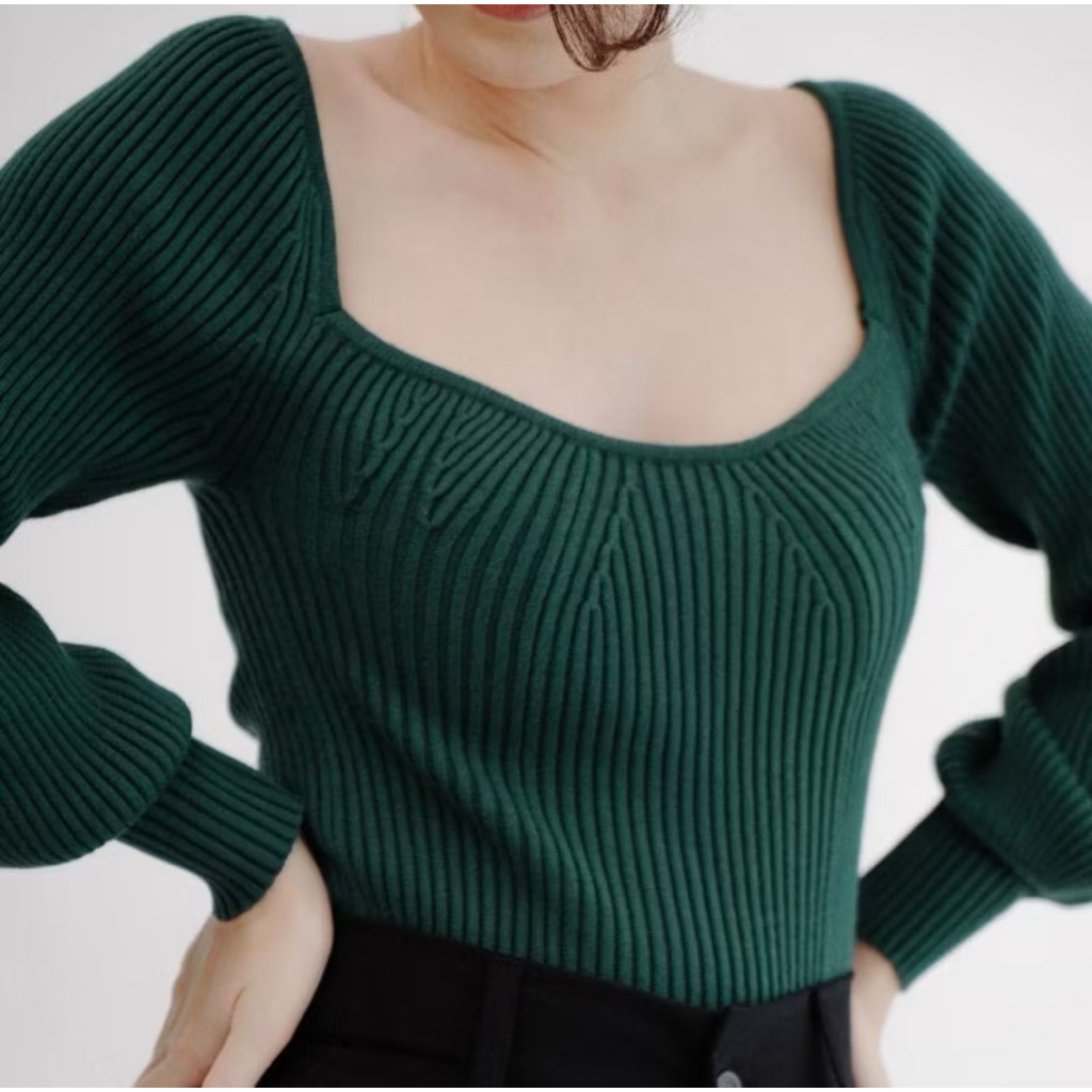 preloved bustier knit top