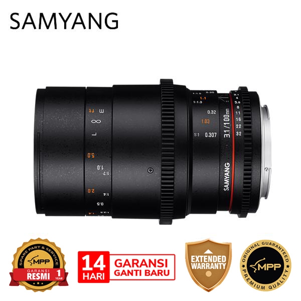 Samyang VDSLR 100mm T3.1 ED UMC Macro Fujifilm X