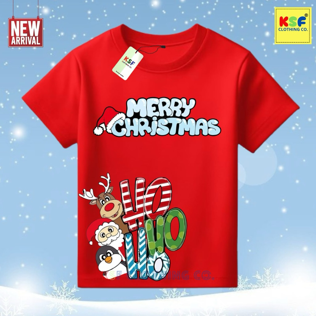 KSF - KAOS COUPLE FAMILY NATAL MERRY CHRISTMAS / KAOS COUPLE KELUARGA NATAL / COUPLE PASANGAN  NATAL