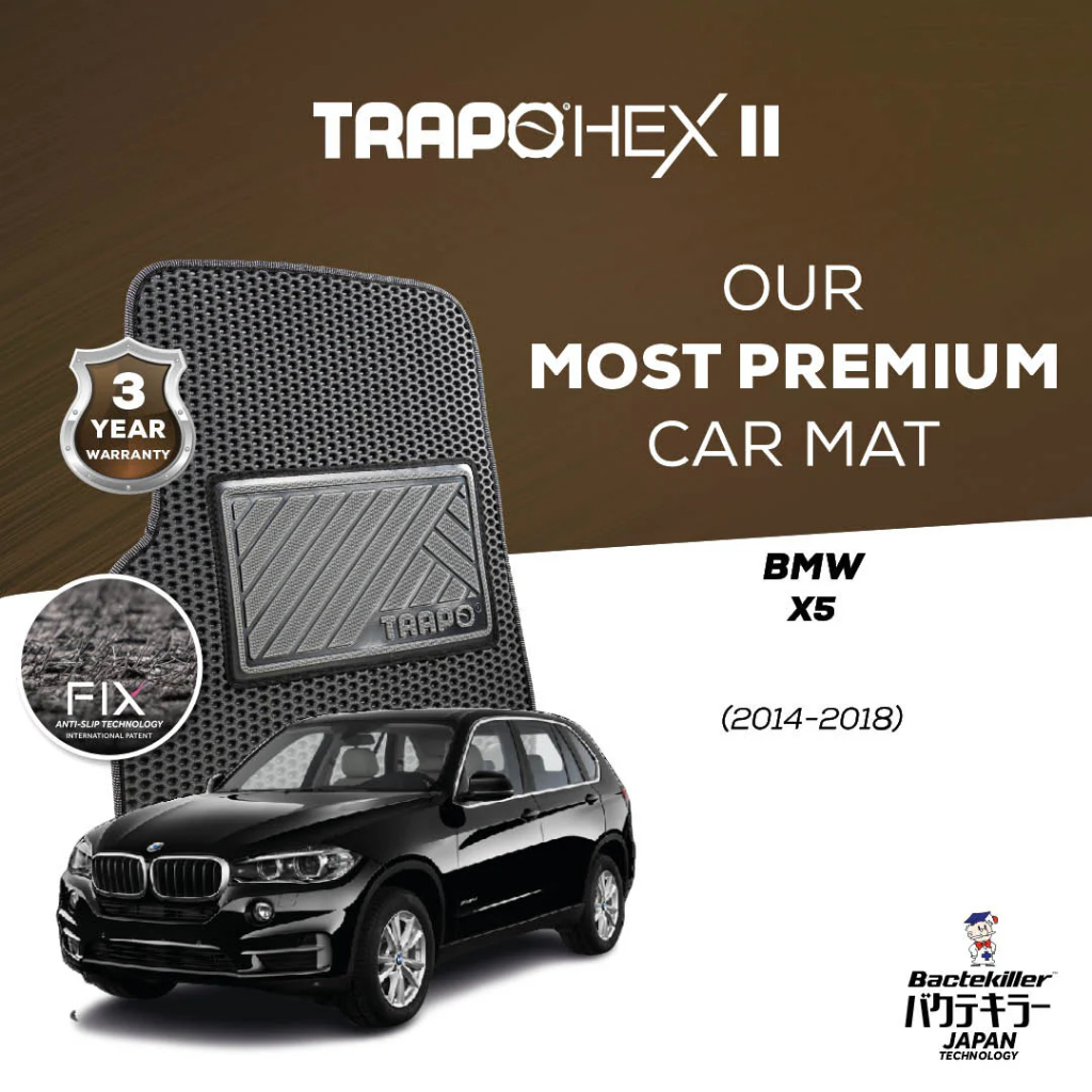 Karpet Mobil Premium Trapo Hex II BMW X5 (2014-2018) Karpet BMW X5 Fullset