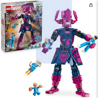 LEGO Marvel Fantastic Four vs. Galactus Construction Figure - Super Hero Building Toy - 4 Minifigure