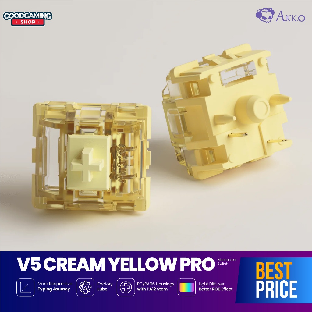 Akko V5 Cream Yellow Pro Switch