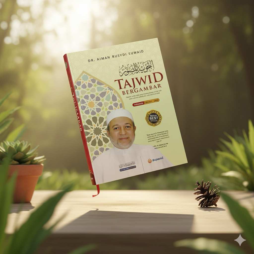 Buku Tajwid Bergambar Lengkap Dr. Aiman Rusydi | Belajar Tajwid Mudah Dilengkapi QR Code Audio Video