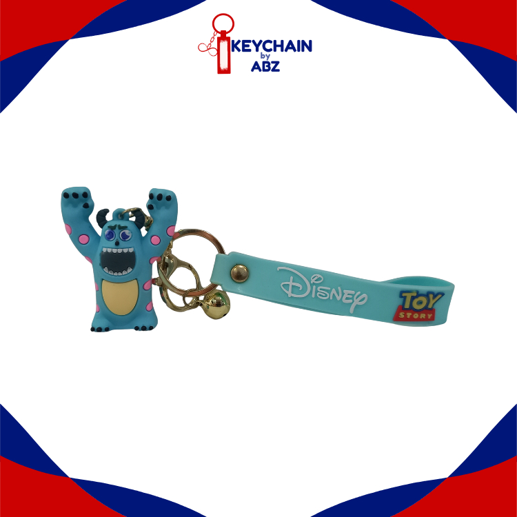 Gantungan Kunci Karakter Disney - Sulley | Gantungan Kunci Tali Disney - Sulley | Keychain Disney Ch