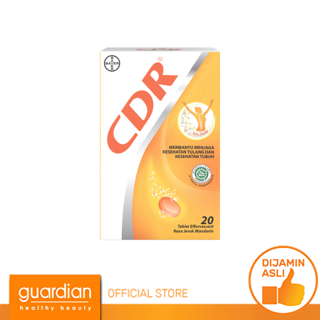 CDR Calcium-D-Redoxon Suplemen Kalsium Rasa Jeruk 20 Tablet