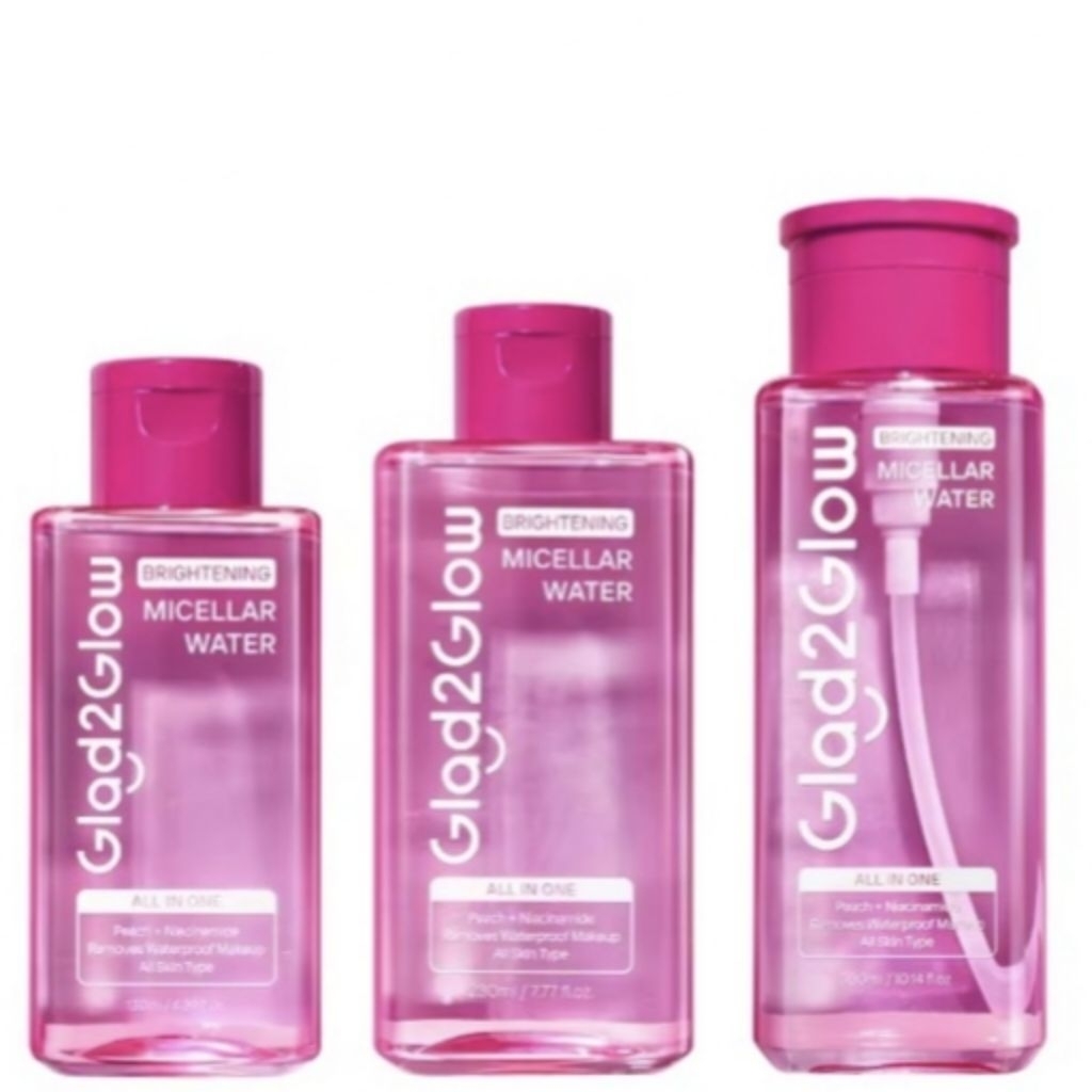Glad2Glow Brightening Peach Micellar Water G2G 130ml / 230ml / 300ml