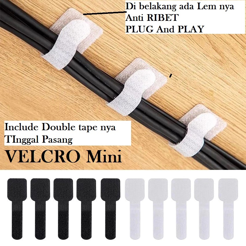 ORGANIZER UK VELC Tali VELCRO Perekat MULTI FUNGSI Semua Kabel KAIN TIE HOOK And LOOP Bahan MULTIFUN