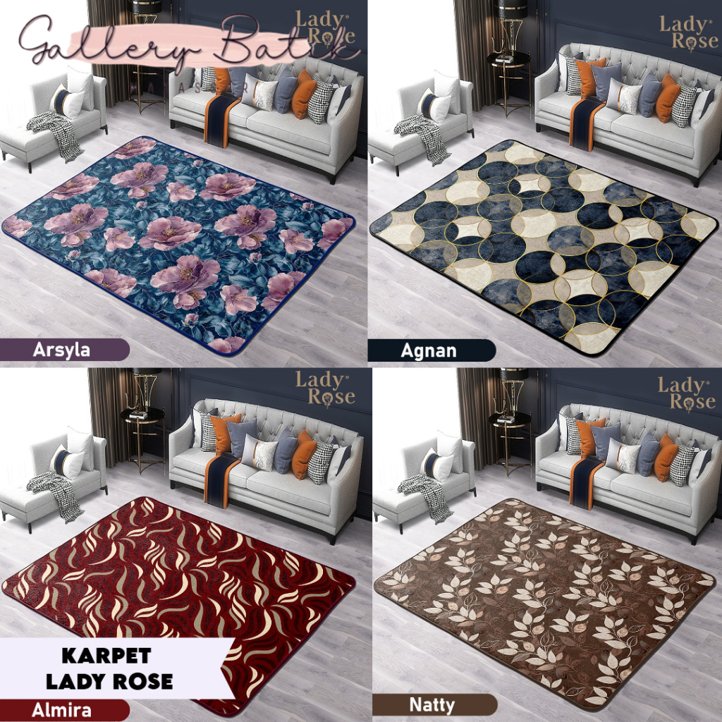 Karpet Lady Rose 150x190 // Karpet malaysia termurah makassar [[Gallery Batik Makassar]]