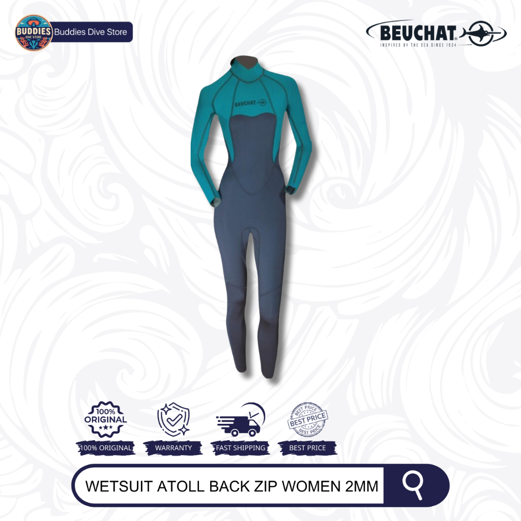 Beuchat Wetsuit Atoll Back Zip Women 2mm - Diving Wear - Wetsuit