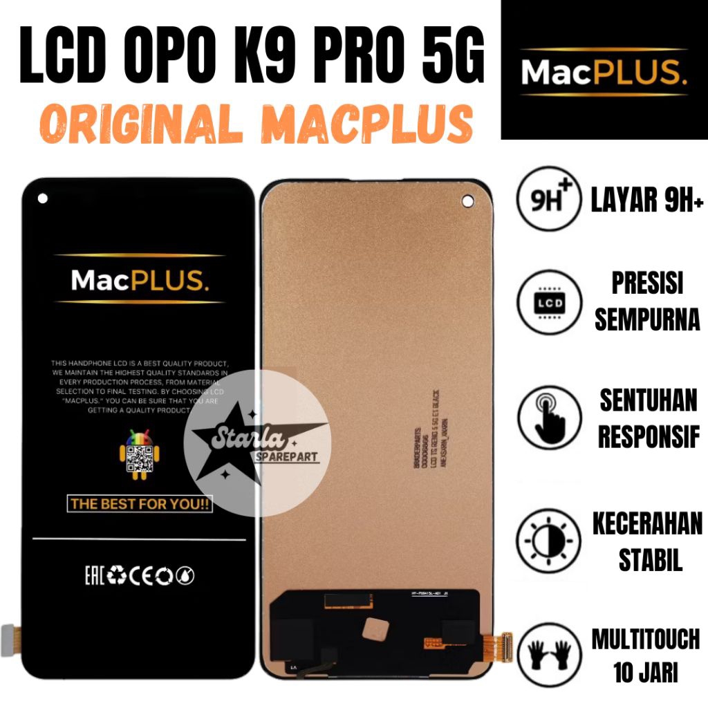 LCD TOUCHSCREEN OPPO K9 PRO 5G ORIGINAL MACPLUS GRATIS LEM DAN OBENG