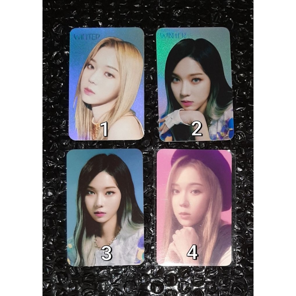 PC PHOTOCARD AESPA WINTER NINGNING BLACK MAMBA HOLOGRAM LENTICULAR EPOXY STICKER MY SYNK FANMEETING 