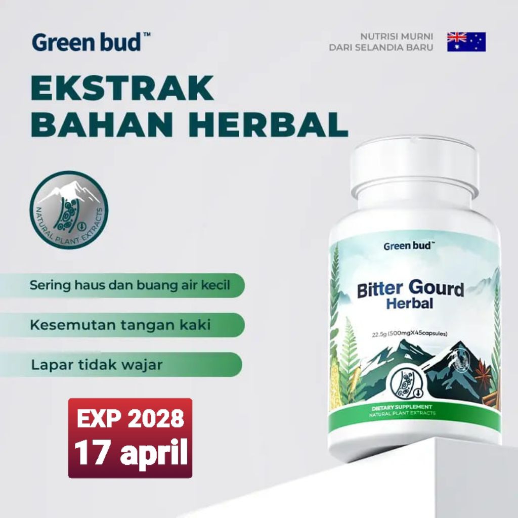 Supplement Green Bud Bitter Gourd Herbal Kapsul Atasi Diabetes