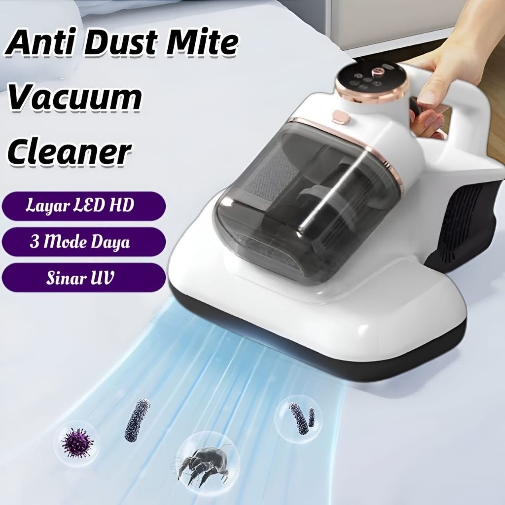 Vacuum Cleaner Kasur / UV-C Vacuum Cleaner Kasur Anti Tungau / Detektor Tungau Debu Cangkir