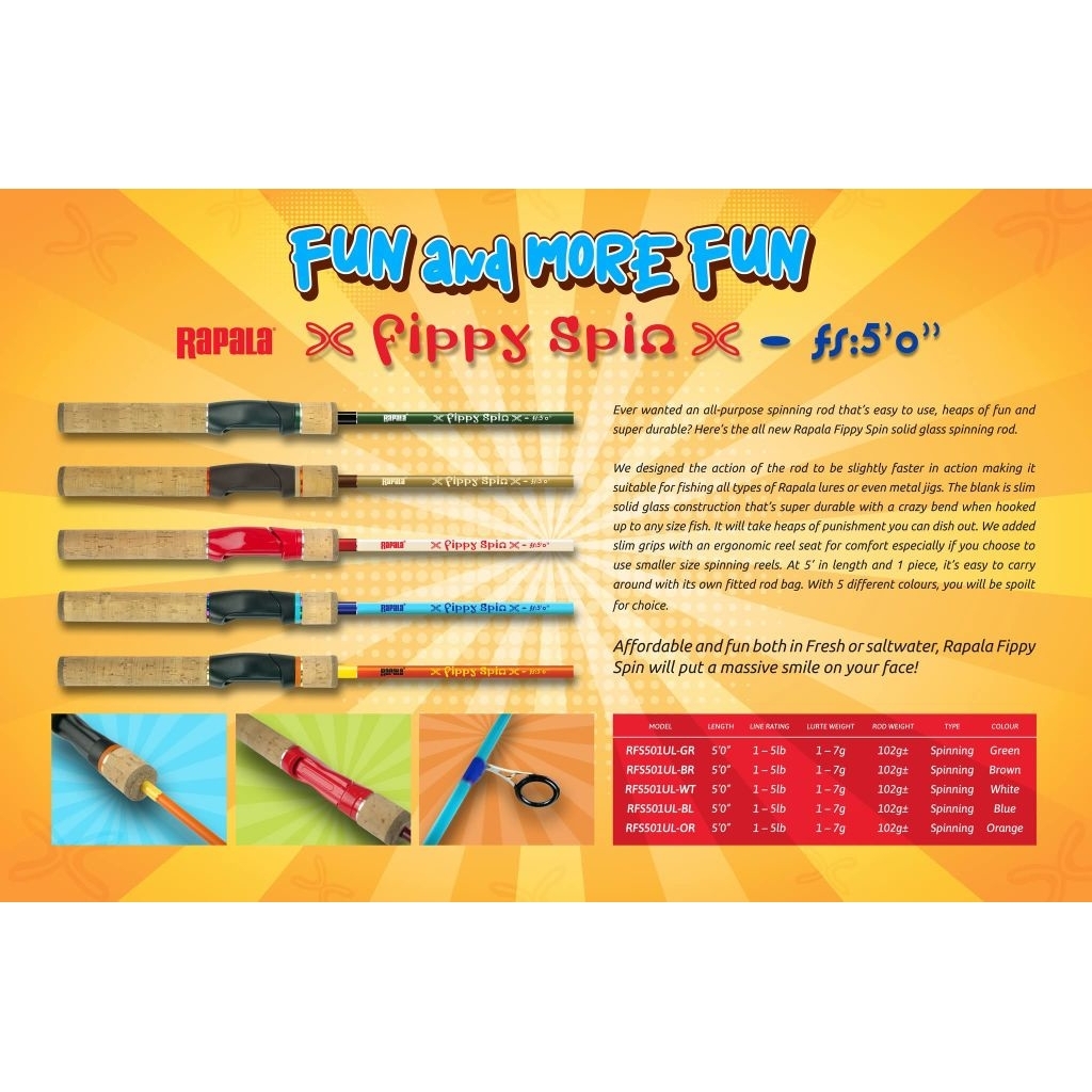 Rod Rapala Fippy Spin
