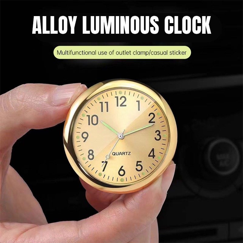 Dashboard Mobil SUV Elektronik Jam Digital Tempel Analog Mobil Jam Mobil Luminous Universal