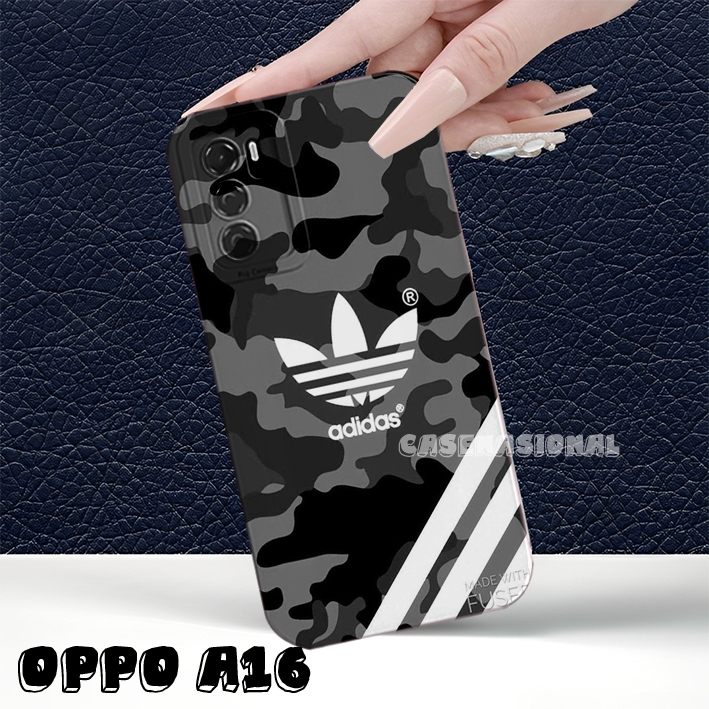 softcase Oppo A16 - Case Oppo A16s - Oppo A54s motif adidas keren case cowok[CN08]