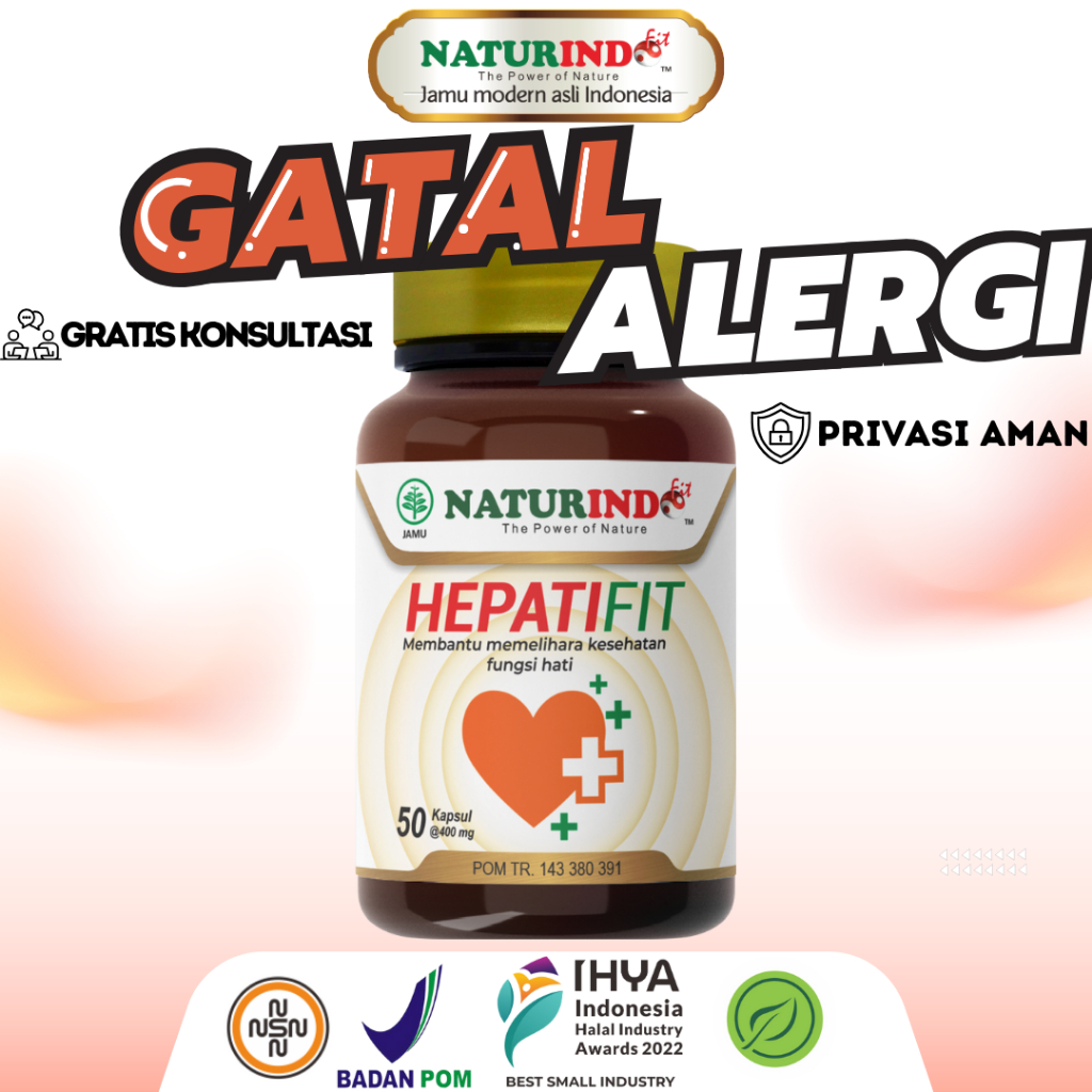 Herbal Gatal Alergi Keluhan Gatal Bruntusan Pelancar Peredaran Darah | HEPATIFIT NATURINDO