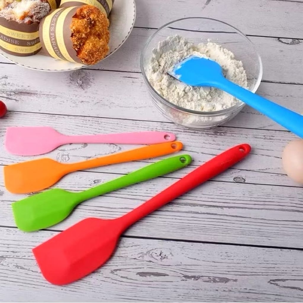 Spatula sodetan silikon masak multifungsi tahan panas/pengaduk adonan kue/ adukan adonan