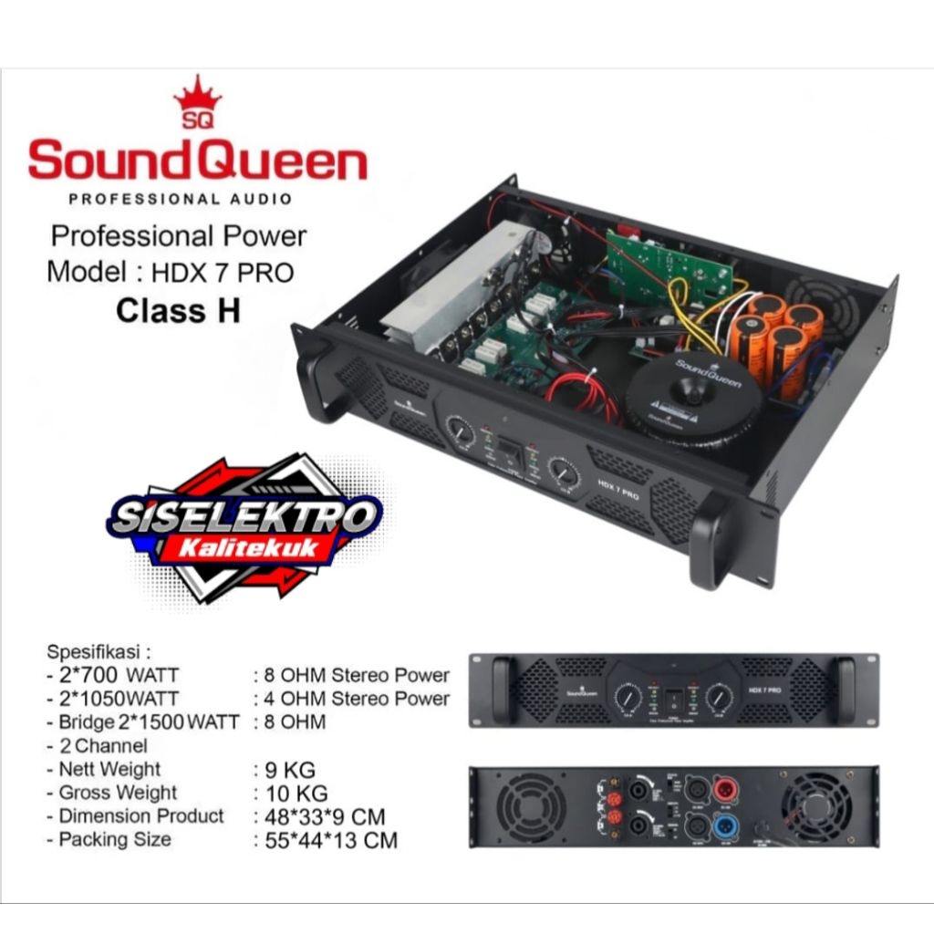 power amplifier soundqueen hdx 7 pro power soundqueen hdx 7 pro