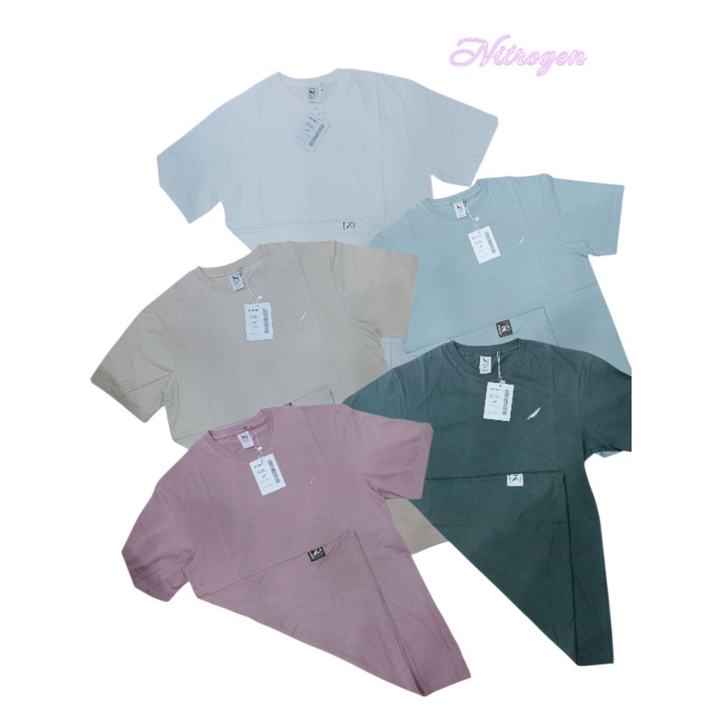 NITROGEN Kaos Distro Lengan Pendek / kaos oblong nitrogen original / kaos katun premium / kaos oblon
