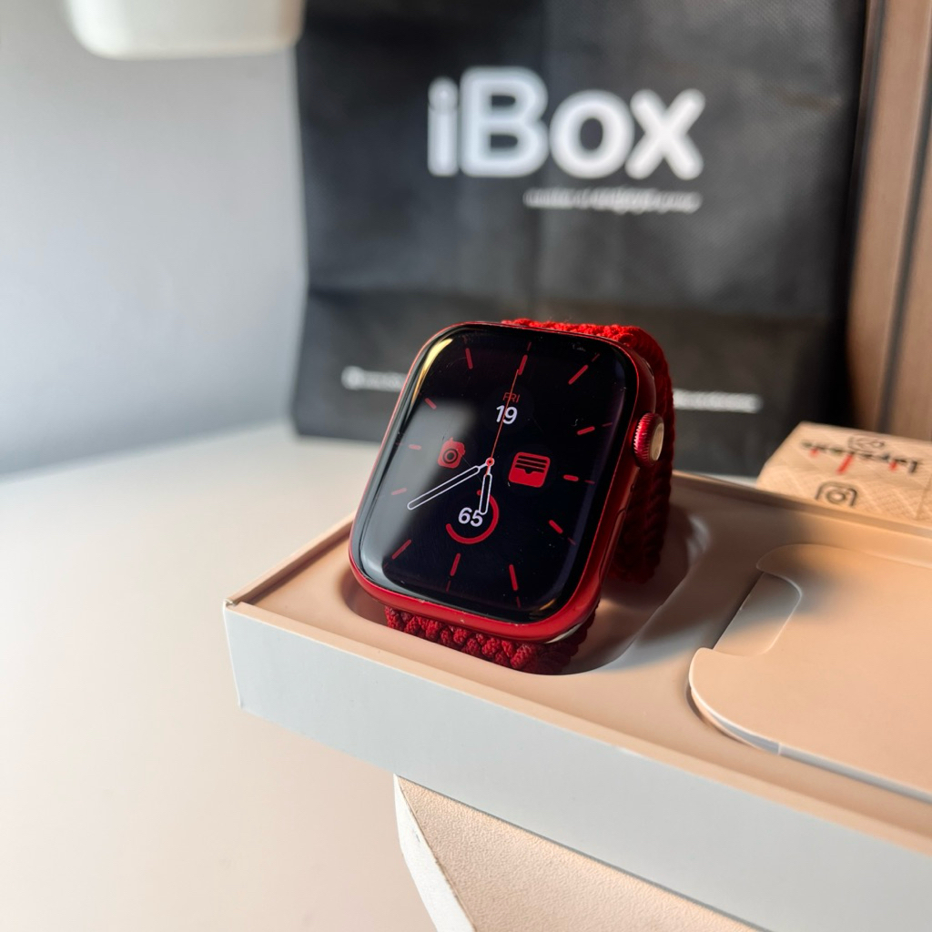 Apple Watch Series 7 45 Red Edition iBox iwatch Battery Health 83%