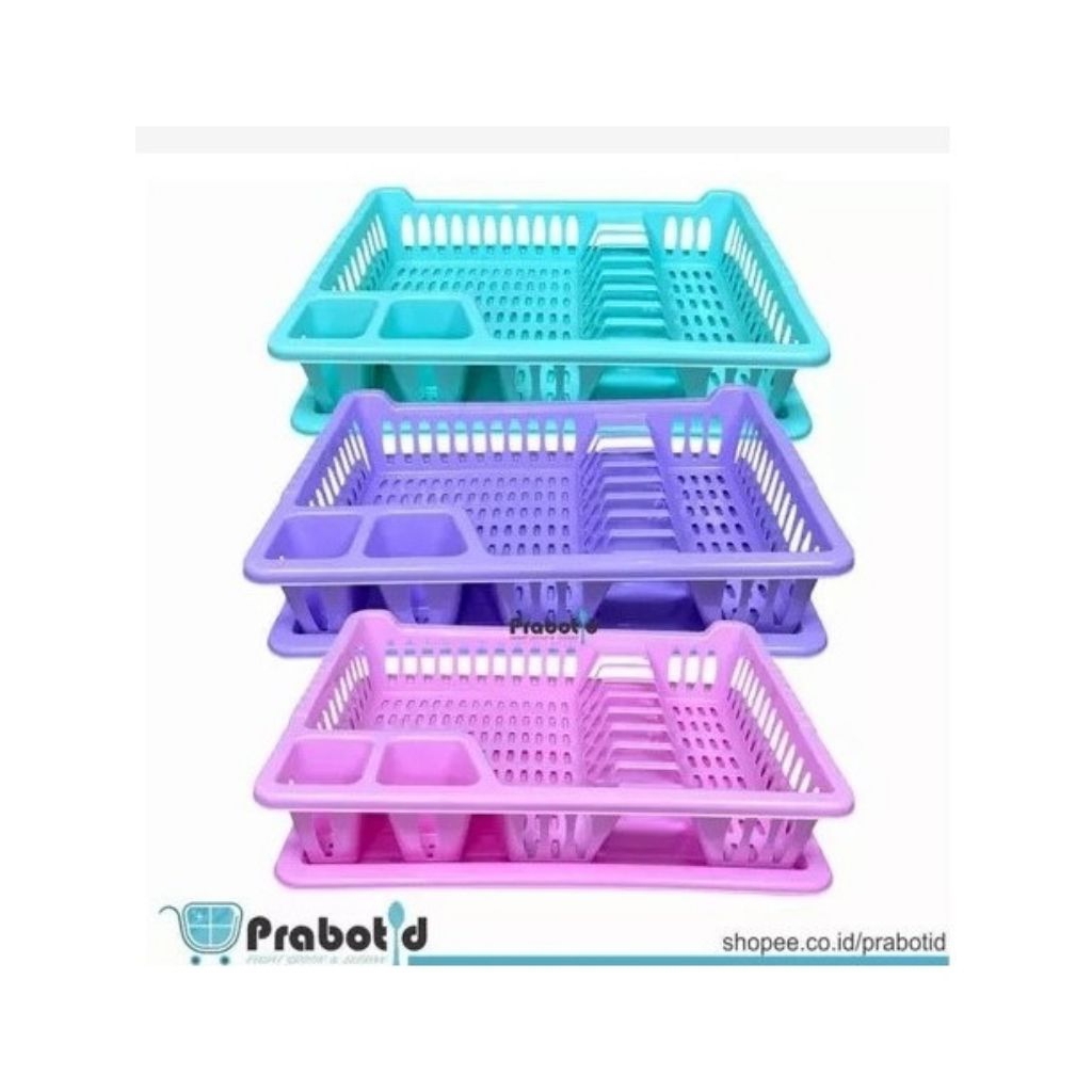 Rak pengering piring dan nampan/Rak cuci piring plastik/Rak plastik warna