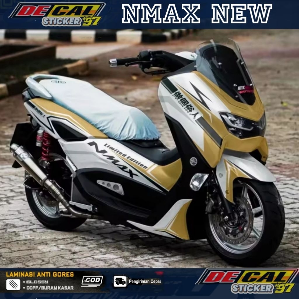 decal sticker yamaha nmax new 2020 2021 2022 2023 fullbody desain kombinasi dua warna